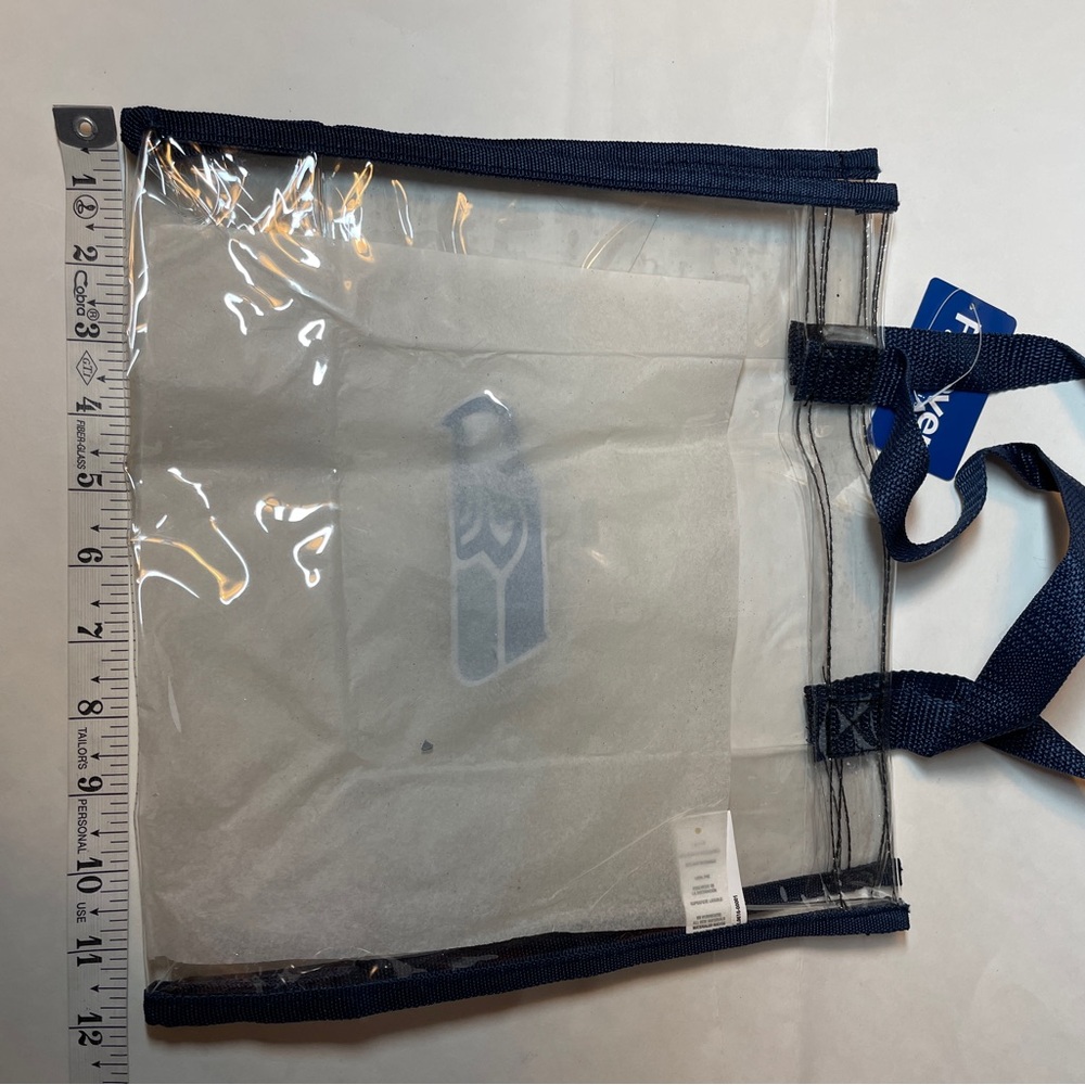 Seattle Seahawks Team Logo CLEAR Messenger Tote Bag Purse Game Stadium Security - Picture 5 of 6